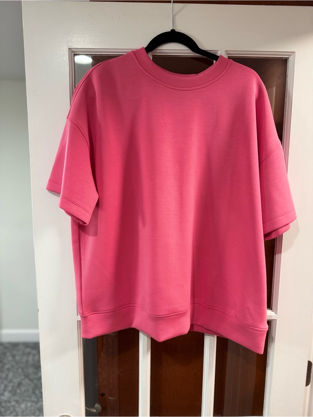 New Rae Mode Pink Short-Sleeve Crewneck Top
